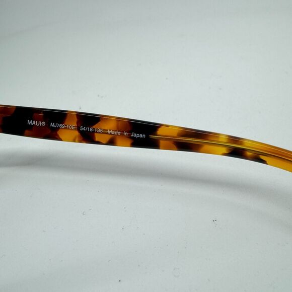 Maui Jim Sunglasses Frame MJ769-10E CANNA 54-18-135 Tortoise Full Rim H11447 - Picture 6 of 7